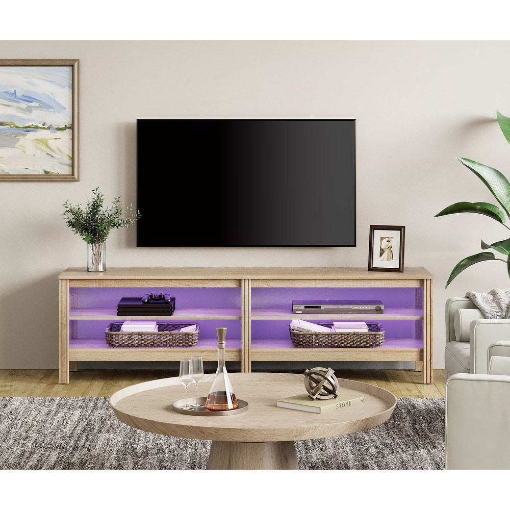 Large TV Stand for 75/85/100 Inch TV  Classic Wood TV Console Table