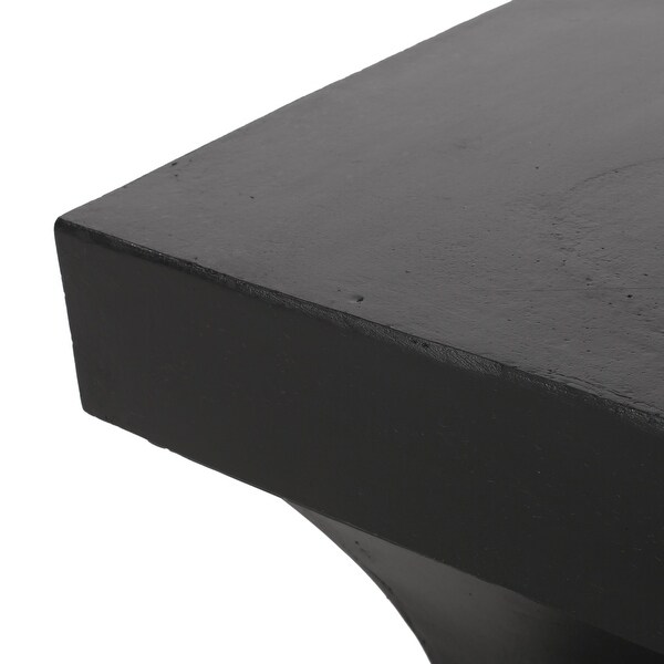 Smooth Look Outdoor Lightweight Concrete Side Table