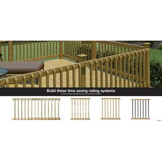 ProWood 42 in. x 2 in. Pressure-Treated Southern Yellow Pine Wood Beveled 1-End Baluster 430400