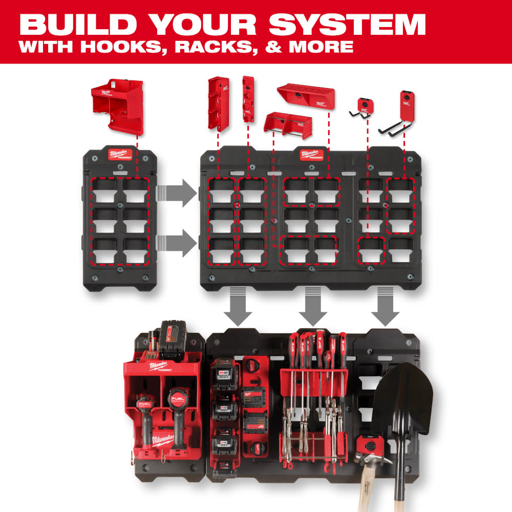 Milwaukee PACKOUT Large Wall Plate 6pk Bundle