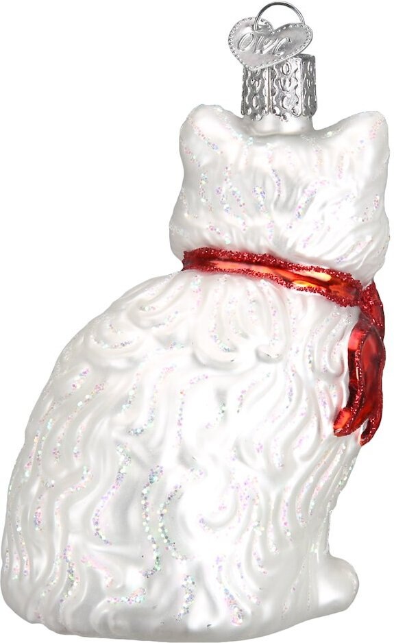 Old World Christmas Princess Kitty Glass Tree Ornament， 3.25-in