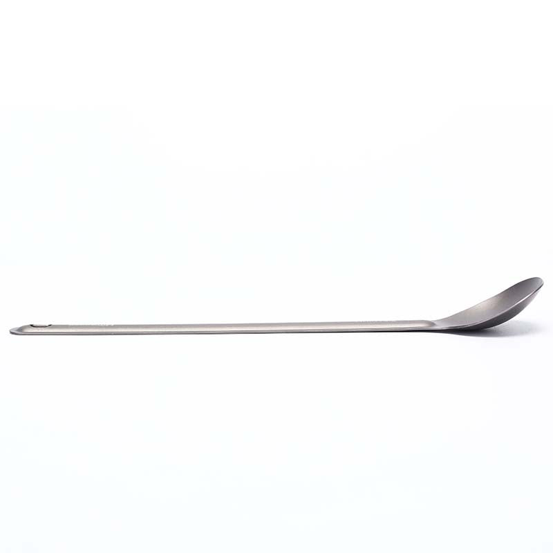 1pc Titanium Spoon Long Handle Spoon Outdoor Camping Tableware