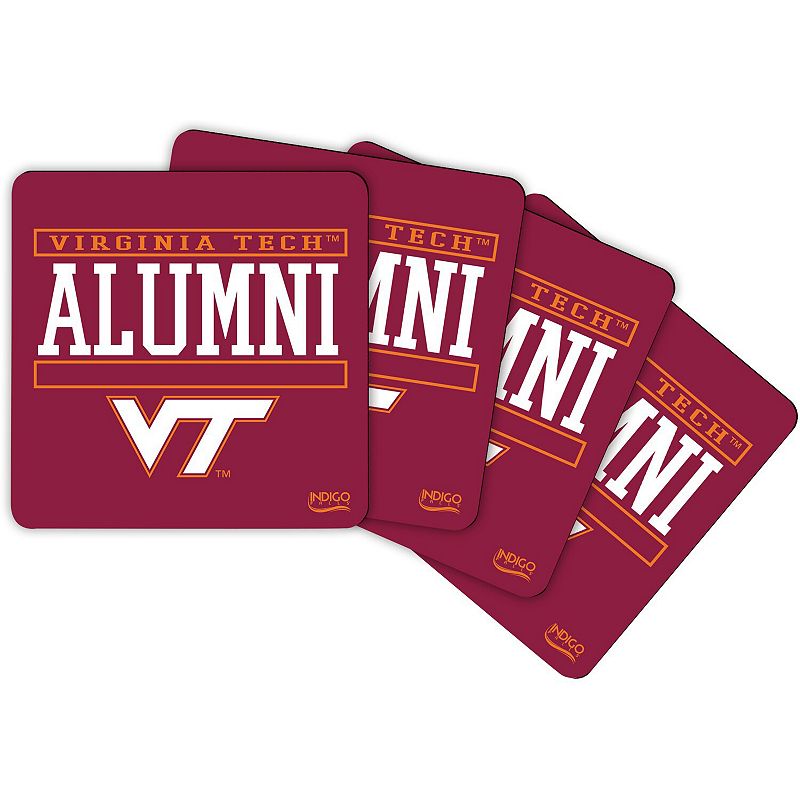 Virginia Tech Hokies Alumni 4-Pack Neoprene Coaster Set