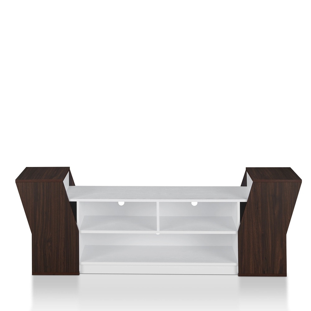 Tai Contemporary 71 inch 3 Open Shelf TV Console by Furniture of America