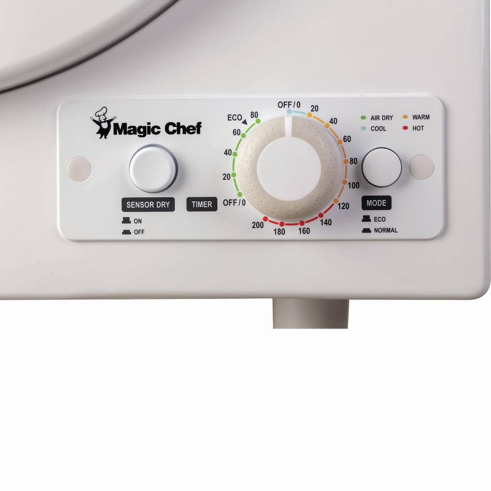 Magic Chef 3.5 cu. ft. White Compact Electric Dryer MCSDRY35W1