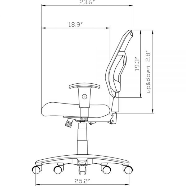 Lorell Accord Mid-Back Task Chair