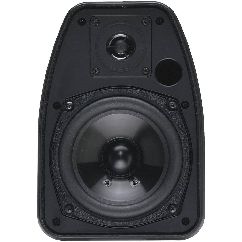 BIC America 125-Watt 2-Way 5.25 in. IndoorOutdoor Speakers with Keyholes for Versatile Mounting in Black ADATTO DV52SI