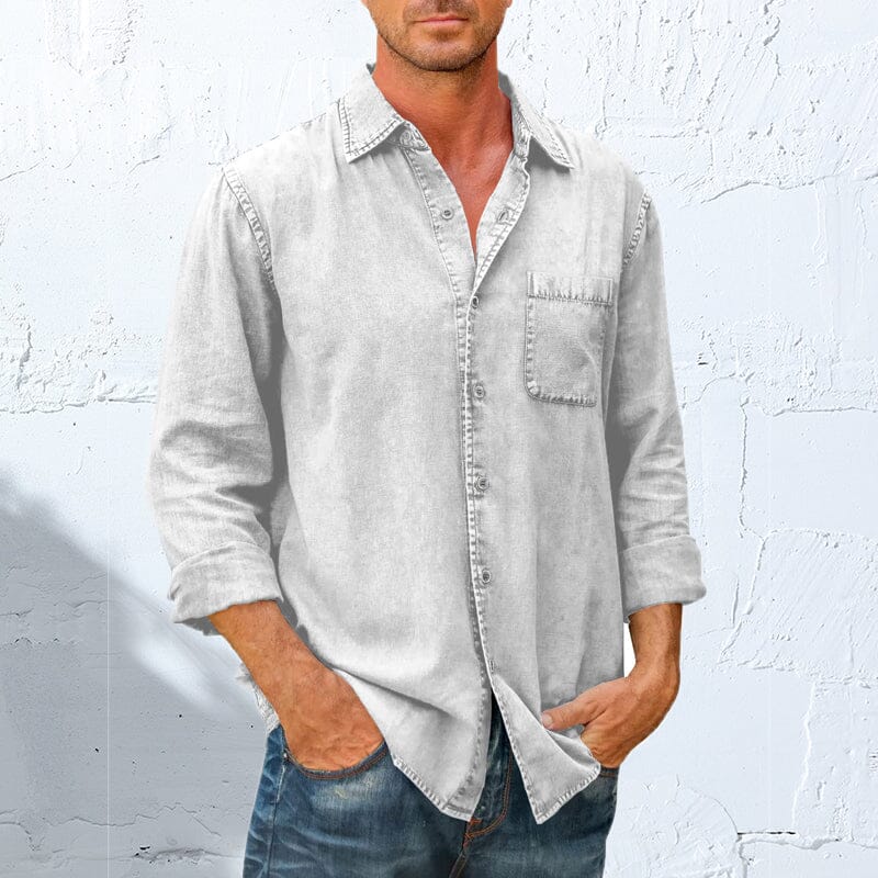 Mens Long Sleeve Button Down Shirt