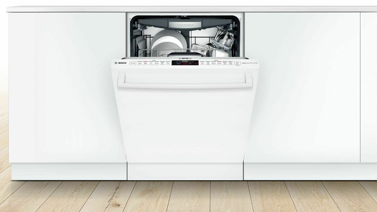 Bosch SHX878ZD2N 800 Series Dishwasher 24'' White Shx878Zd2N