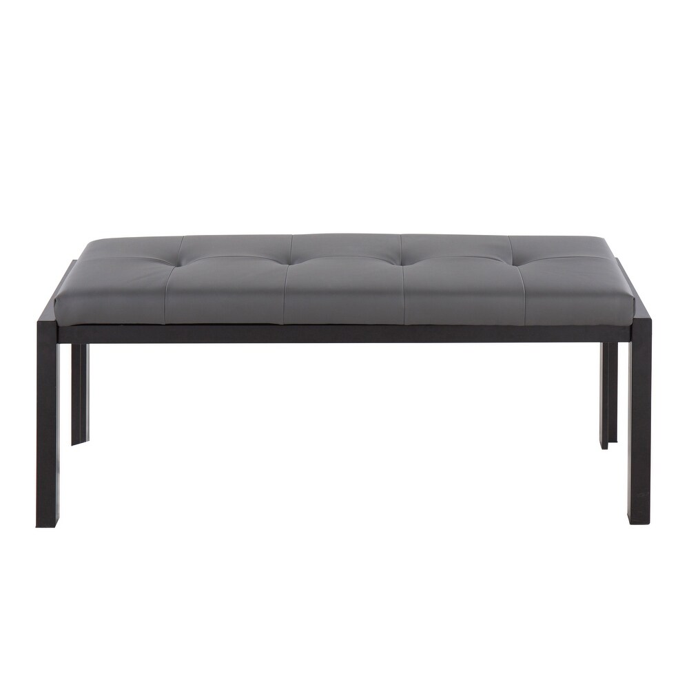 Strick   Bolton Forrest Black Upholstered Bench