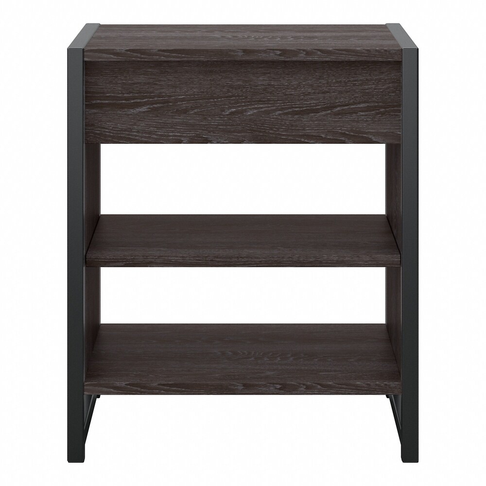 Atria Small End Table with Drawer and Shelves by Bush Furniture