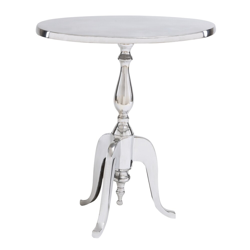 Gold or Silver Aluminum Small Accent Table