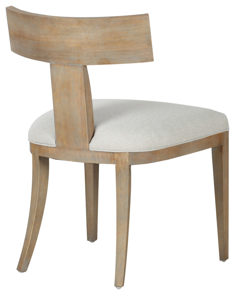 Fabien Mid Century Modern Beige Linen  Wood Dining Chair   Transitional   Dining Chairs   by Vig Furniture Inc.  Houzz