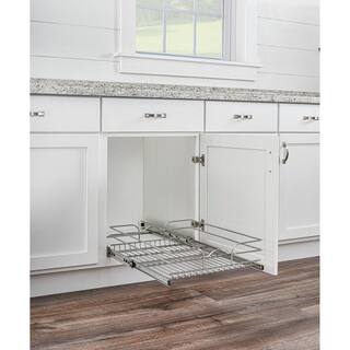 Rev-A-Shelf 21 in. x 20 in. Single Kitchen Cabinet Pull Out Wire Basket 5WB1-2120CR-1