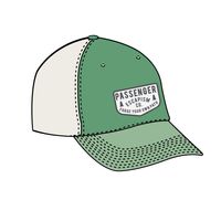 Escapism Snapback Trucker Cap - Green Fig