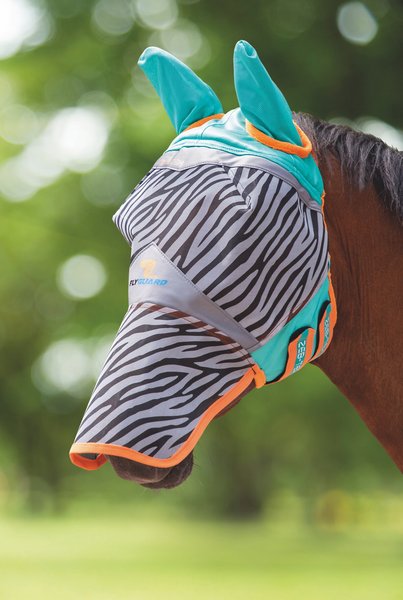 Shires Equestrian Products Zeb-Tek Horse Fly Mask