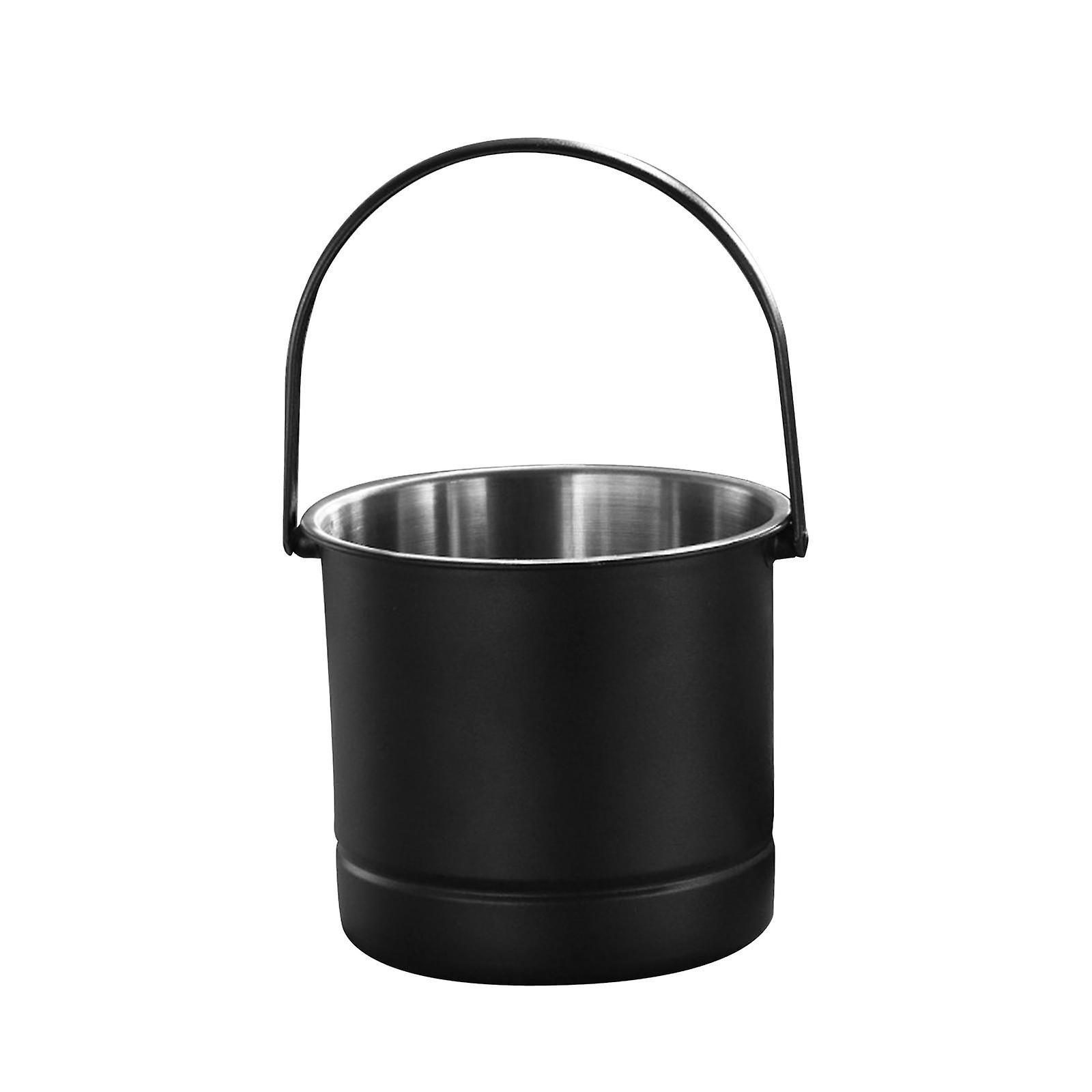 Ice Bucket With Handle Lightweight For Outdoor Activities Restaurant Parties Black