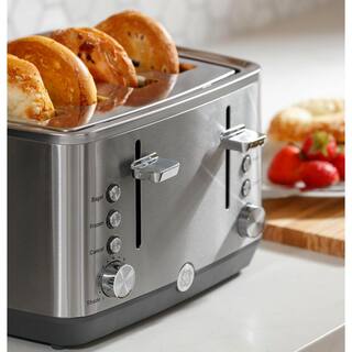 GE 4-Slice Stainless Steel Wide Slot Toaster with 7 Shade Settings G9TMA4SSPSS