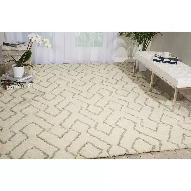 Nourison Galway Framework Geometric Shag Rug