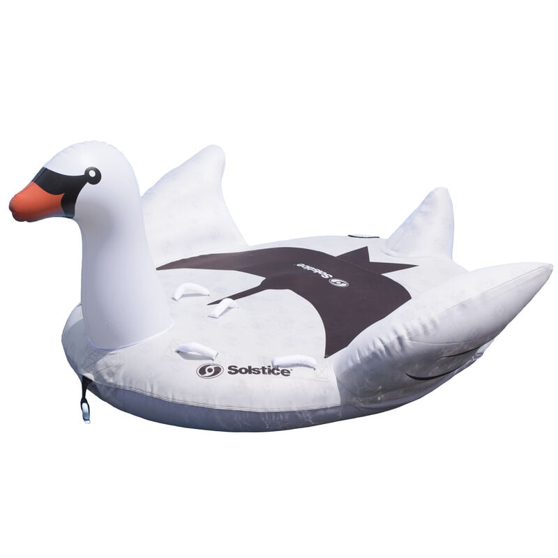 Solstice Swan Waterskiing Towable Inflatable Raft， 1-2 Persons