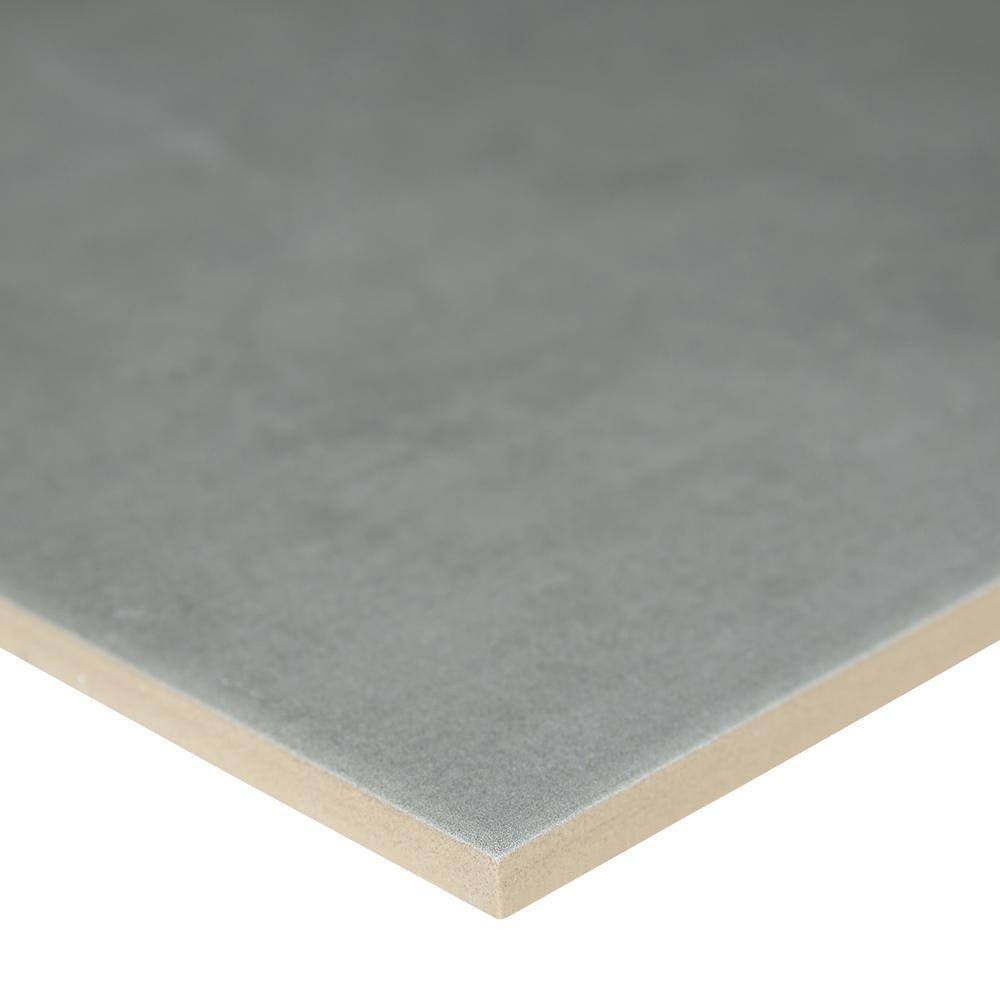 MSI Cementino Gray 11.81 in. x 23.56 in. Matte Porcelain Concrete Look Floor and Wall Tile (14 sq. ft.Case) NHDCEMGRA1224