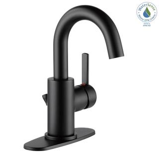 Peerless Precept Single Hole Single-Handle Bathroom Faucet in Matte Black P191102LF-BL