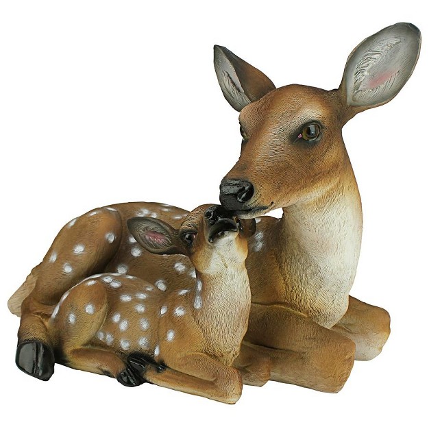 Design Toscano Mother x27 s Love Doe And Fawn Sculpture Multicolored