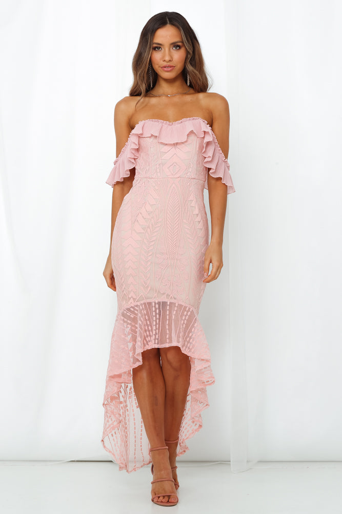 List Goes On Maxi Dress Blush