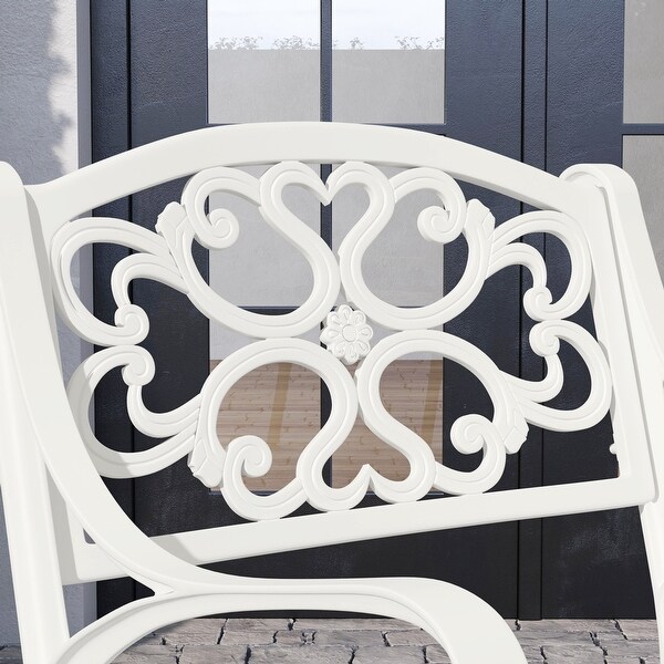 Sanibel White Aluminum 5 Piece Outdoor Dining Set