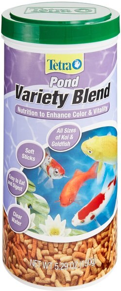 Tetra Pond Variety Blend Color and Vitality Enhancing Koi and Goldfish Fish Food