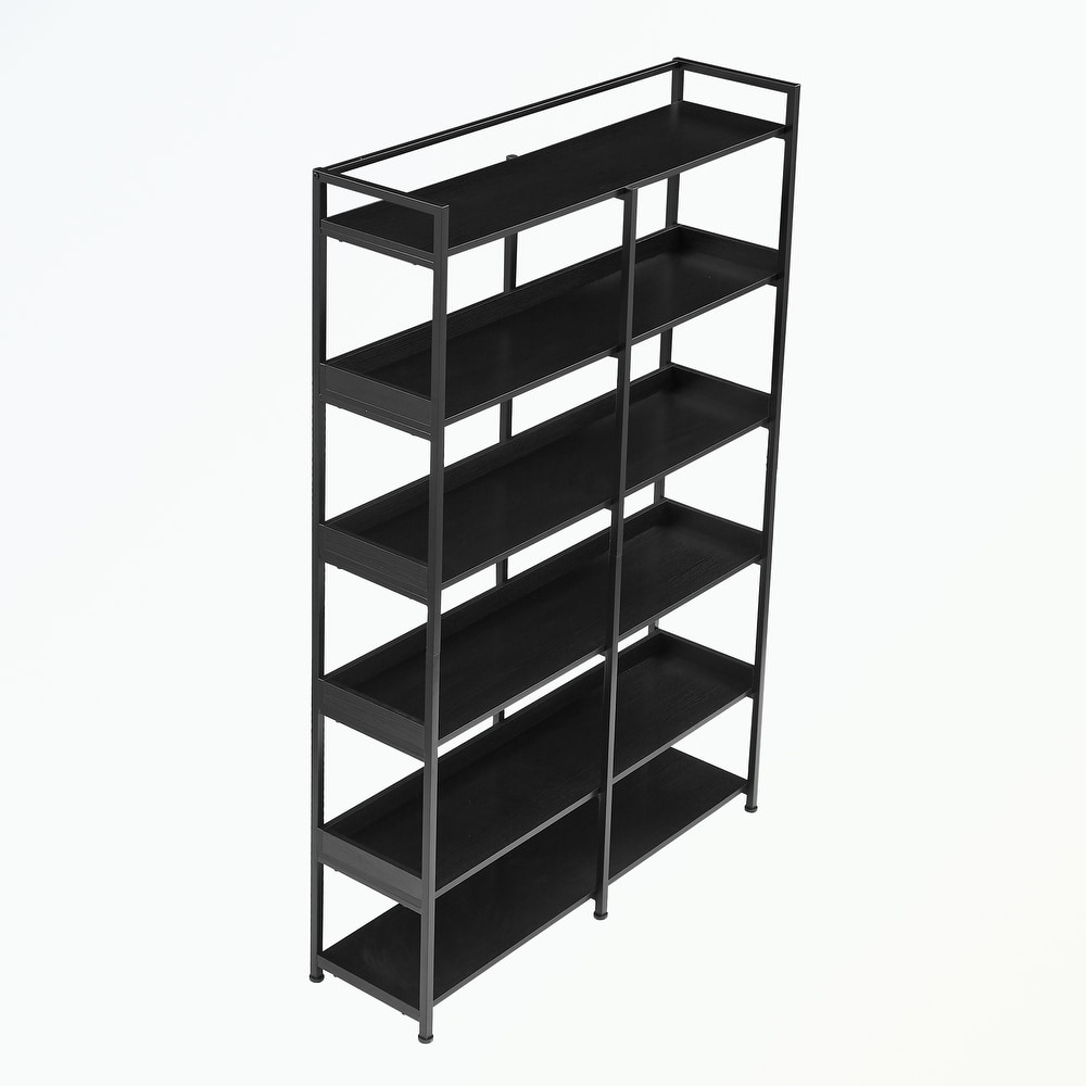 Bookshelf with MDF Boards Stainless Steel Frame