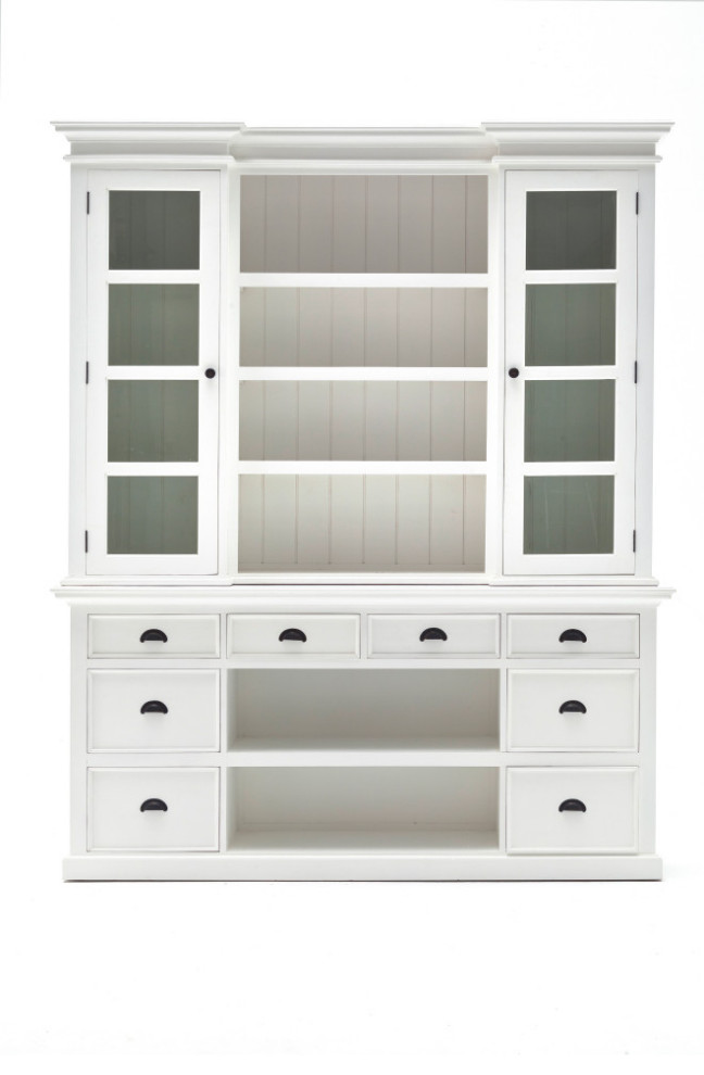 Halifax Library Hutch With basket set   Contemporary   Bookcases   by Nova Solo Furniture  Houzz