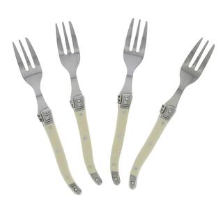 French Home Laguiole Faux Ivory Cake Forks (Set of 4) LG091