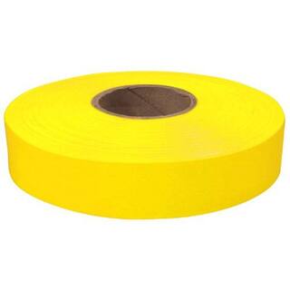 Empire 1 in. x 600 ft. Flagging Tape in Yellow 77-064