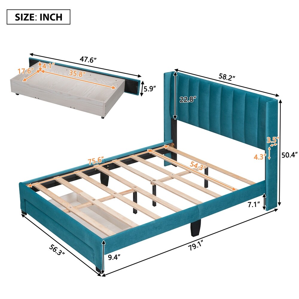 Full Size Storage Bed