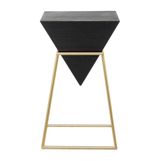 Modern Wood Accent Table Black Olivia amp May