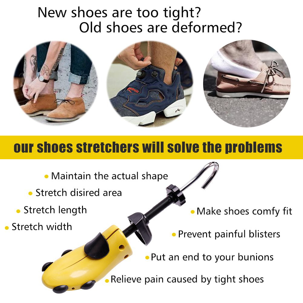 Shoe Stretcher for Women Men， 4-Way Shoe Widener Shoe Tree Plastic Instep Expanders