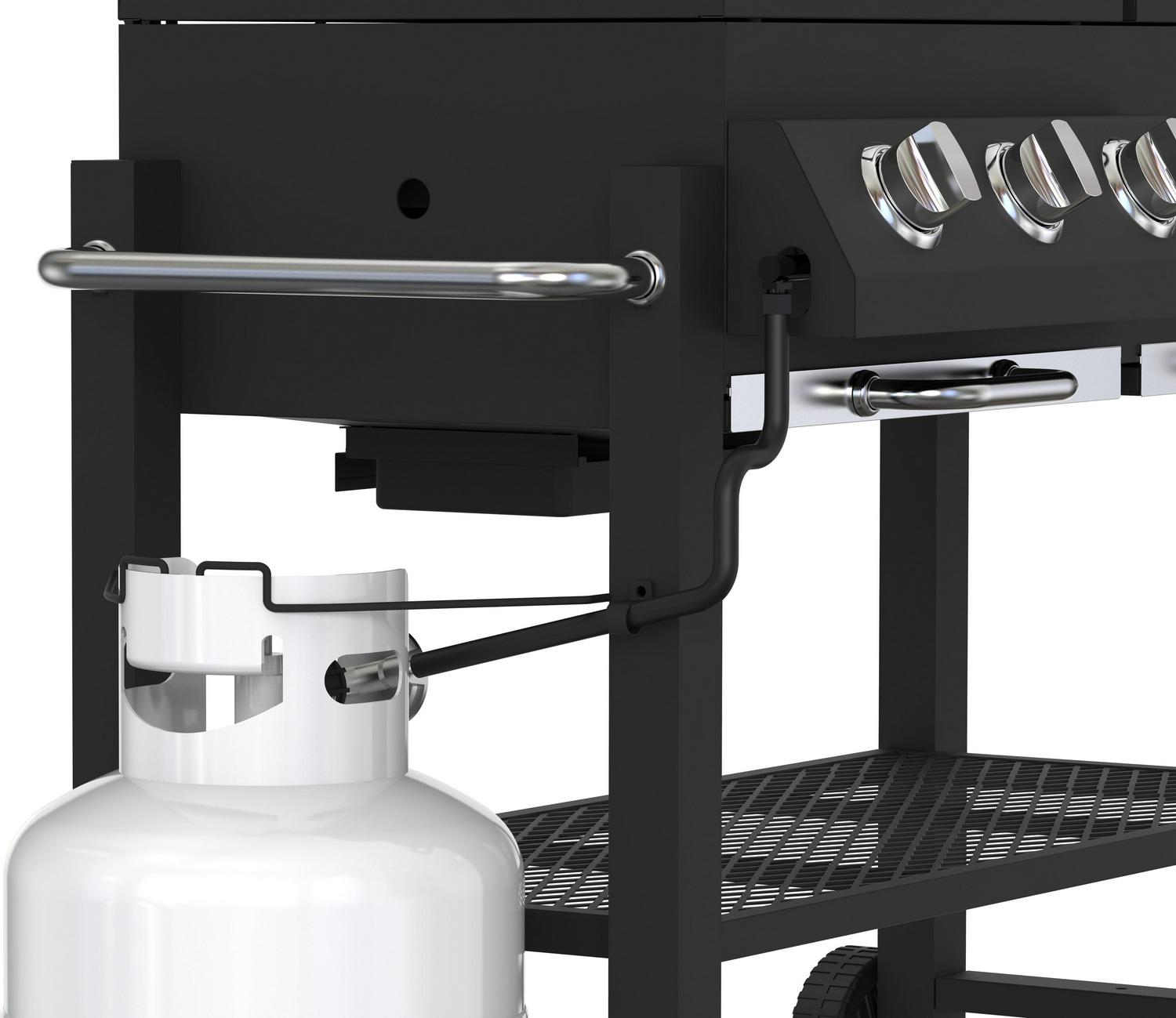 Expert Grill 3 Burner Gas and Charcoal Combo Grill  Crowdfused