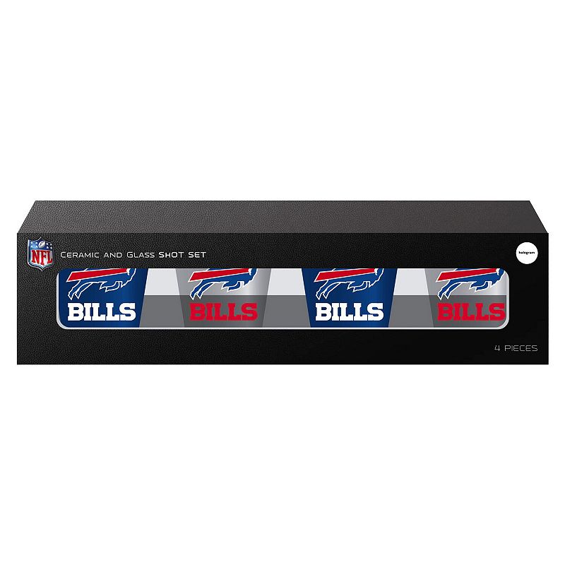 Buffalo Bills Four-Pack Shot Glass Set