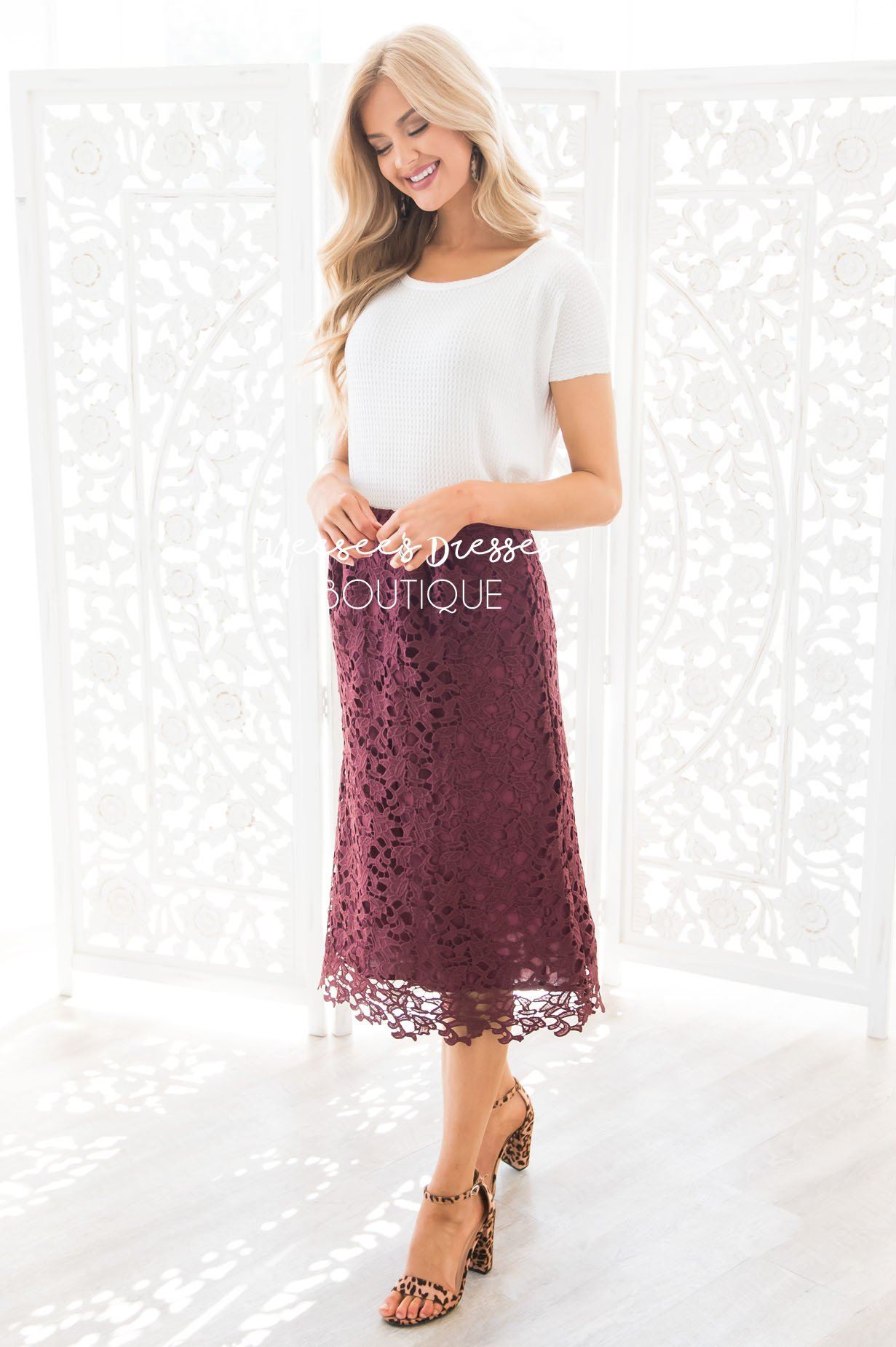 Lovely in Lace Skirt