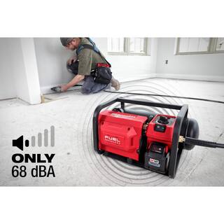 MW M18 FUEL 18-Volt Lithium-Ion Cordless 2 Gal. Compact Electric Quiet Air Compressor (Tool-Only) and Tinted Safety Glasses 2840-20-48-73-2015