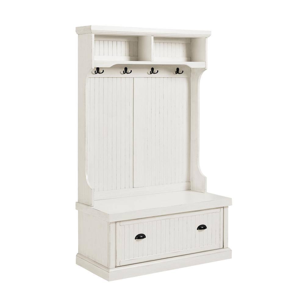 CROSLEY FURNITURE Seaside White Hall Tree CF6006-WH