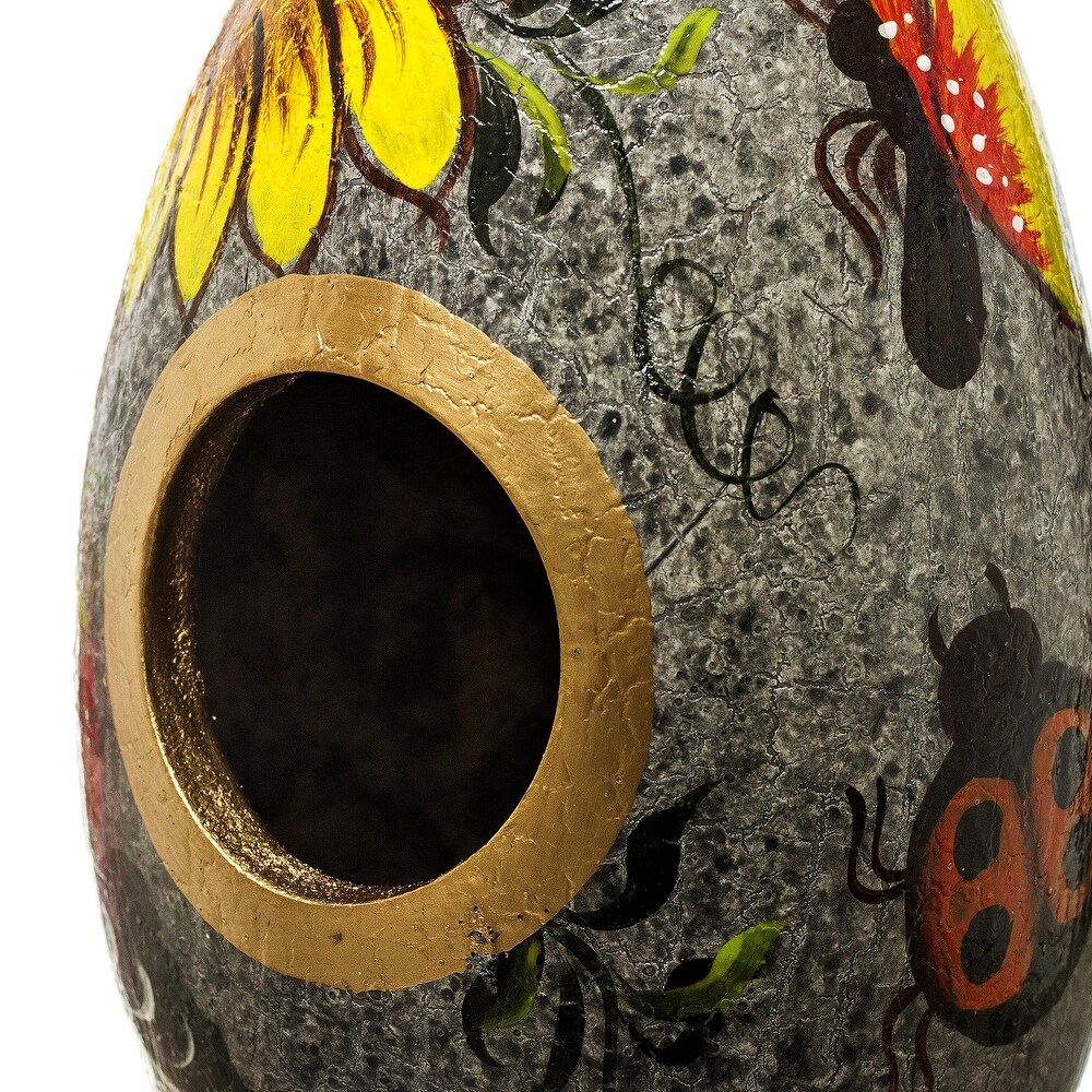 Novica Handmade Sunflower And Earth Dried Gourd Birdhouse