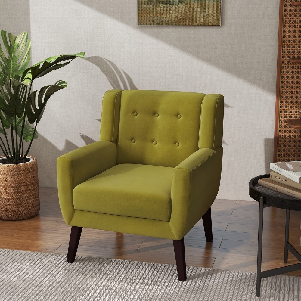 Modern Accent Chair Velvet Armchair