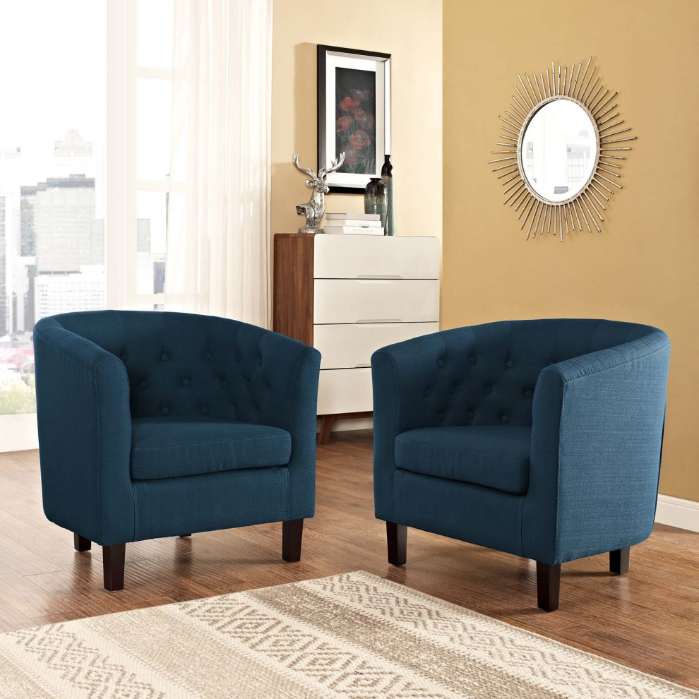 Modway Furniture Prospect 2 Piece Armchair Set   Contemporary   Armchairs And Accent Chairs   by Kolibri Decor  Houzz