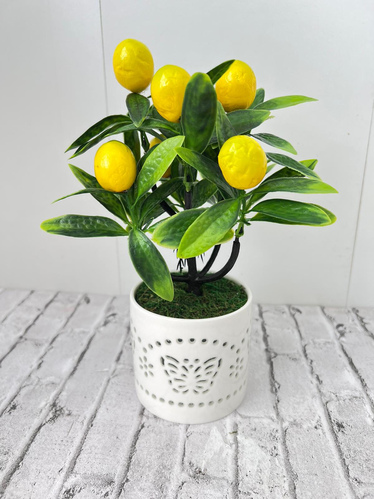 Gorgeous Artificial Lemon Bonsai