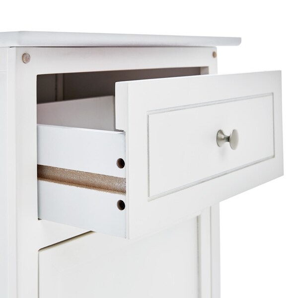 ClickDecor Alcott Side Table with Single Drawer and Storage Cabinet