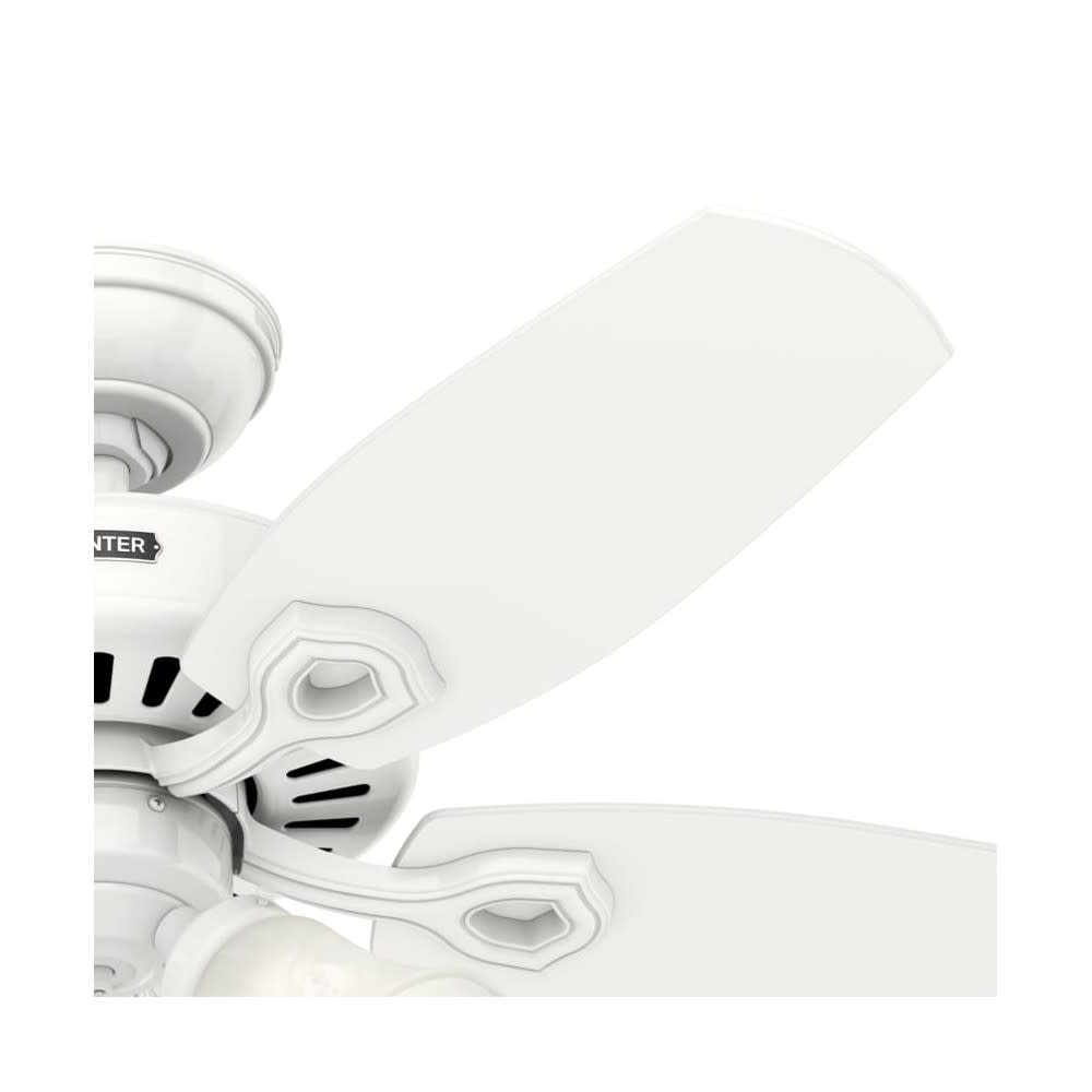 Hunter Builder Ceiling Fan 42 LED Indoor Snow White