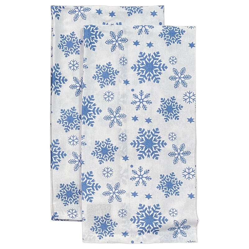 Snowflake 100 Cotton 6pc Kitchen Towel  Pot Holder  Oven mitt Set