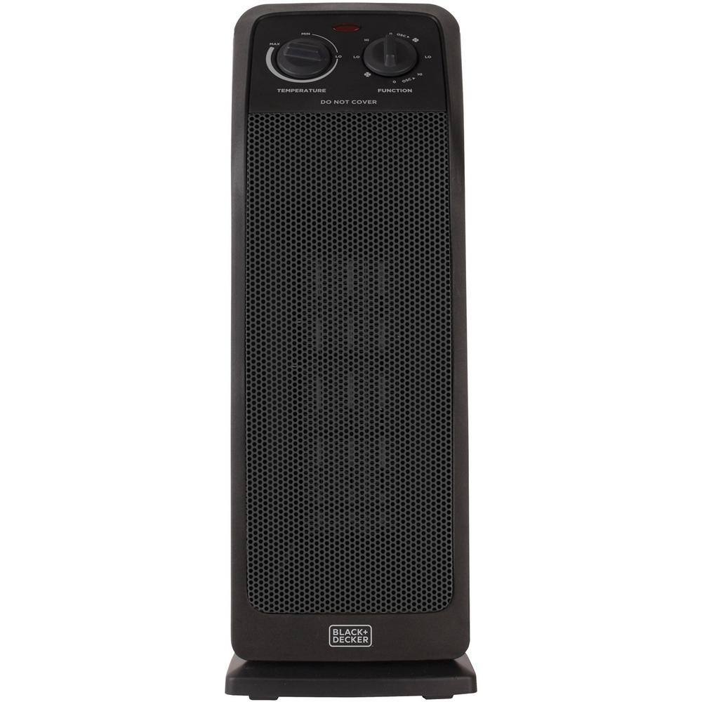 BLACK+DECKER 1500-Watt Electric Ceramic Tower Space Heater BHTC571